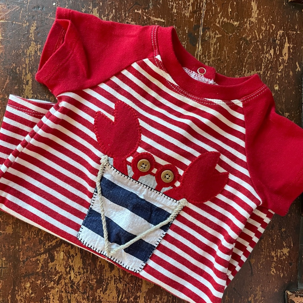 Mud pie romper, size 6-9 months